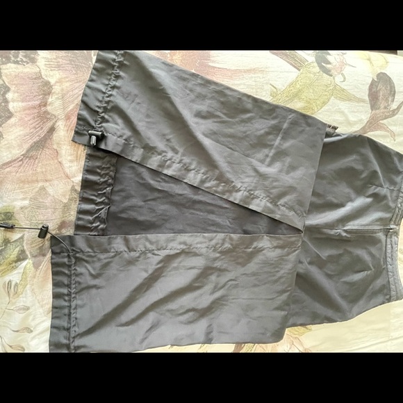 VINTAGE 90s NYLON LONG ALINE SKIRT - Picture 4 of 5